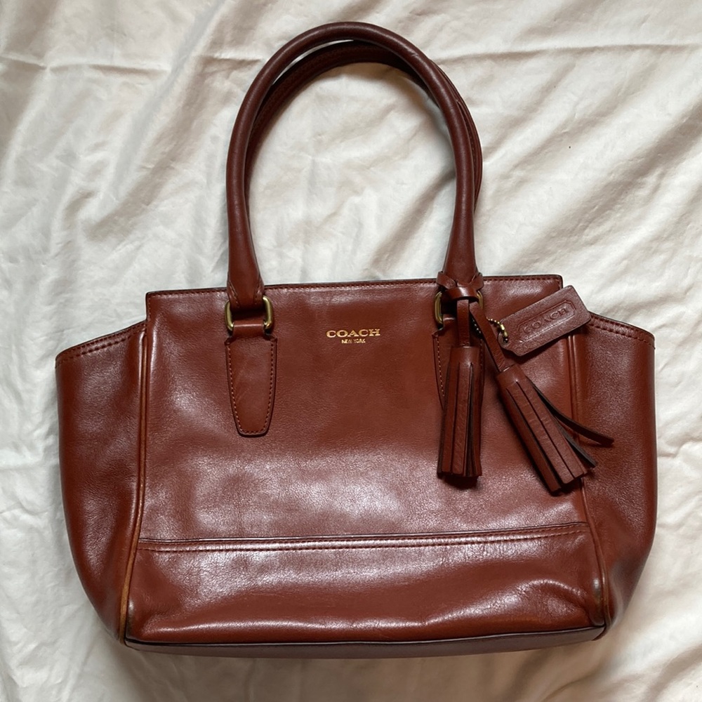 Coach brown leather purse